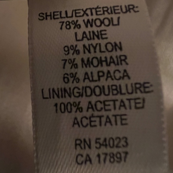 Banana Republic Pink Cream Wool Coat Sequins Small - Picture 5 of 5